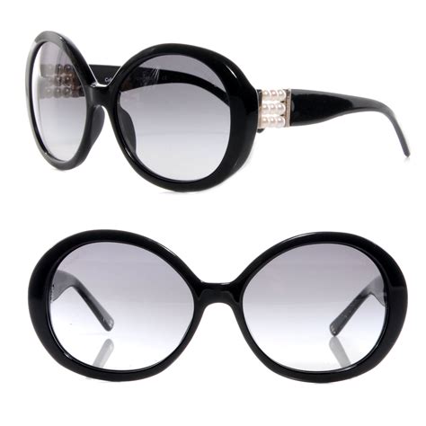 black chanel pearl sunglasses|chanel knockoff sunglasses with pearls.